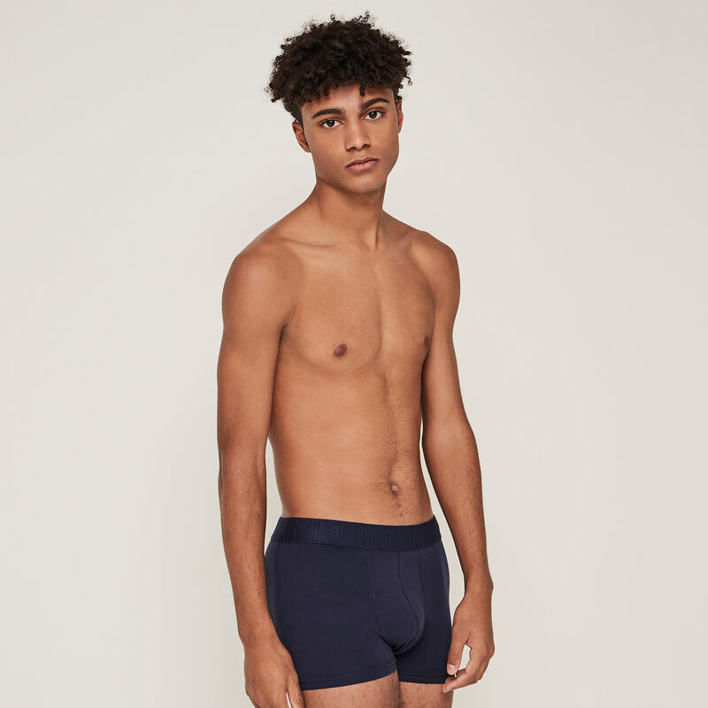 Cotton boxers with slogan - dark blue Cotton boxers with slogan - dark blue;