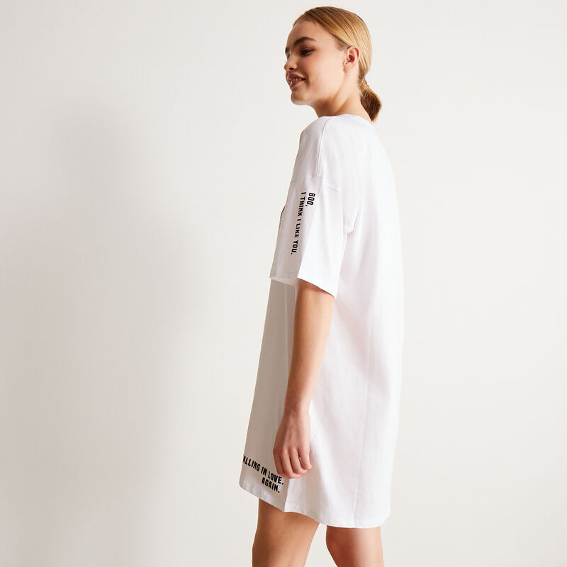 tunic with mood heart patterns - white tunic with mood heart patterns - white;