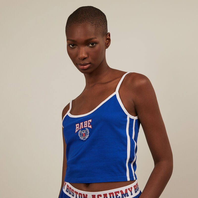 Babe tank top with straps - blue Babe tank top with straps - blue ;