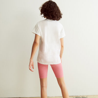 shiny cycling shorts - pink;