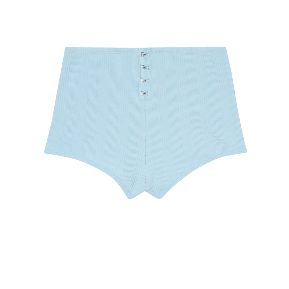 Jersey shorts with corset detail - blue blue.