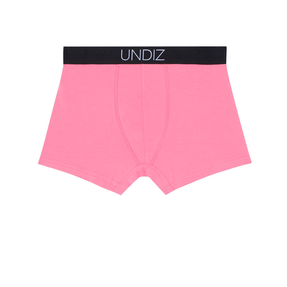 Boxer with jeu de main jeu de coquin slogan - pink pink.