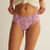 angel micro patterned hiphuggers - lilac;
