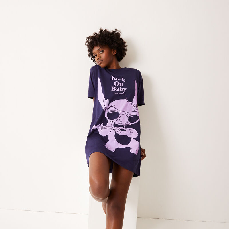 Stitch print tunic - blue Stitch print tunic - blue ;