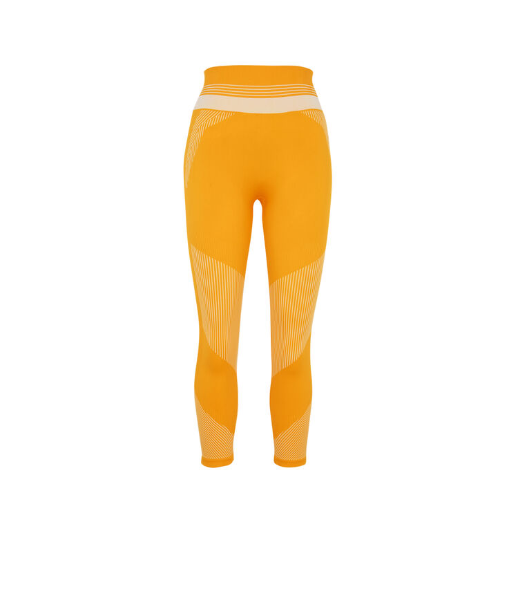 Seamblockiz short seamless sports leggings saffron.