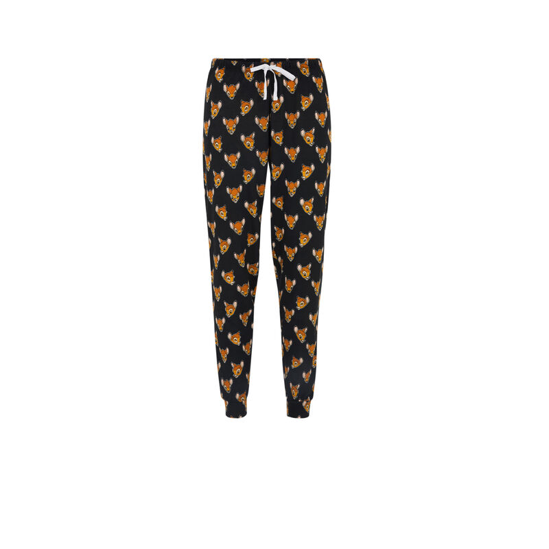 Pantalon print bambi toobambiz noir.