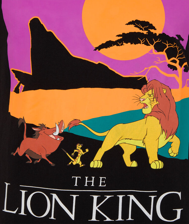 Tunique à manches courtes le roi lion - noir noir.
