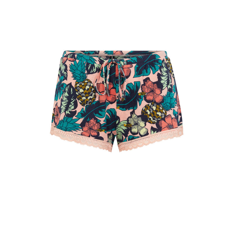 Floral print shorts - salmon pink Floral print shorts - salmon pink;