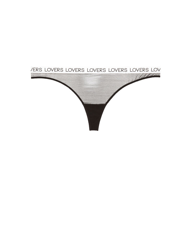 Secretiz lace thong black.