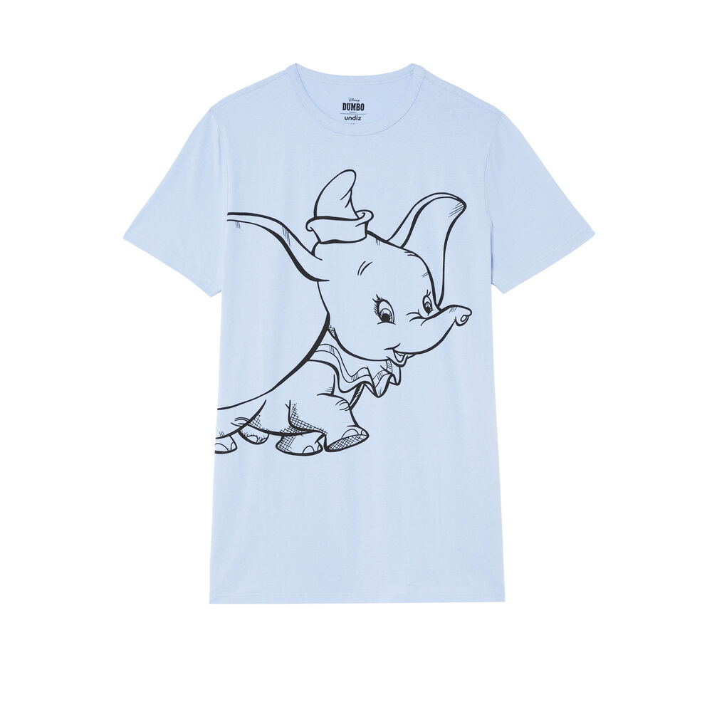 Dumbo print tunic - light blue blue.