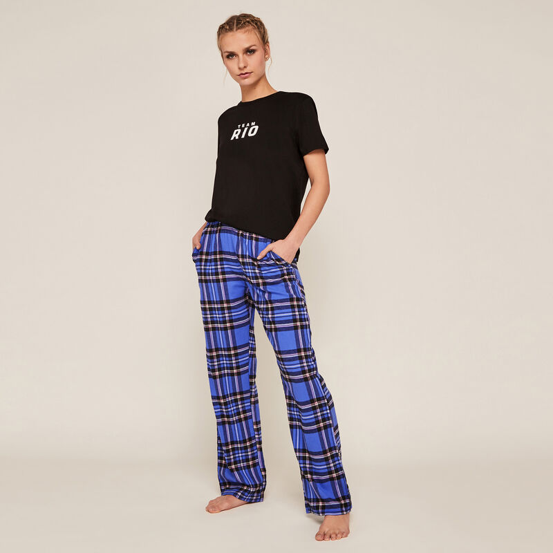 Checked trousers - blue Checked trousers - blue;