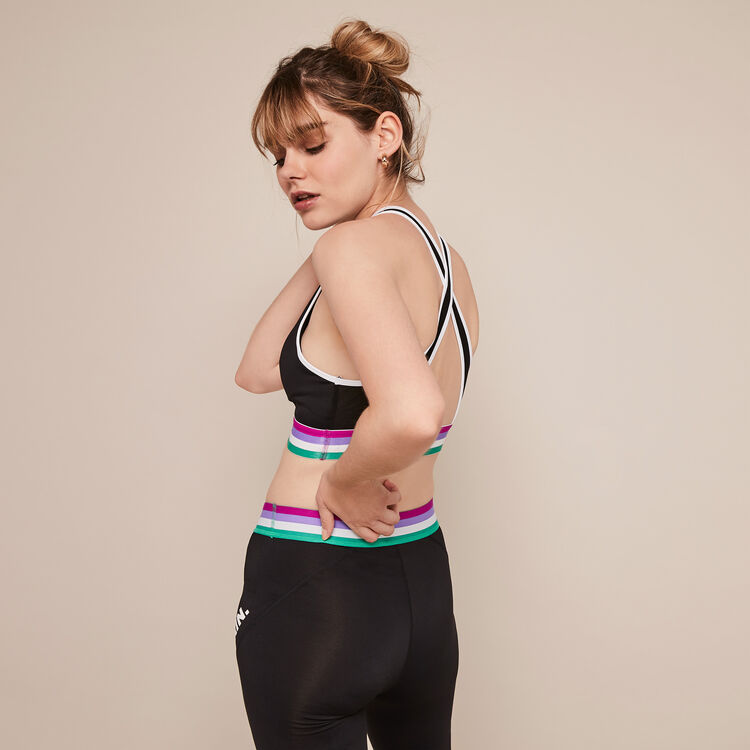 Polasportiz plain sports bra with crossover back Polasportiz plain sports bra with crossover back;