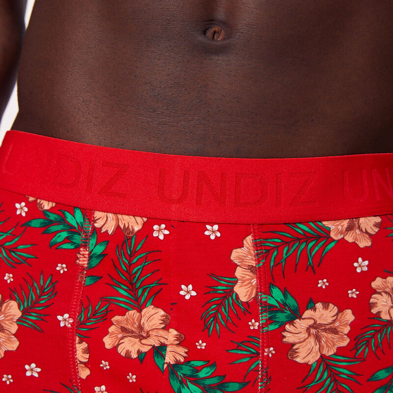 boxer motif tropicaux en coton;