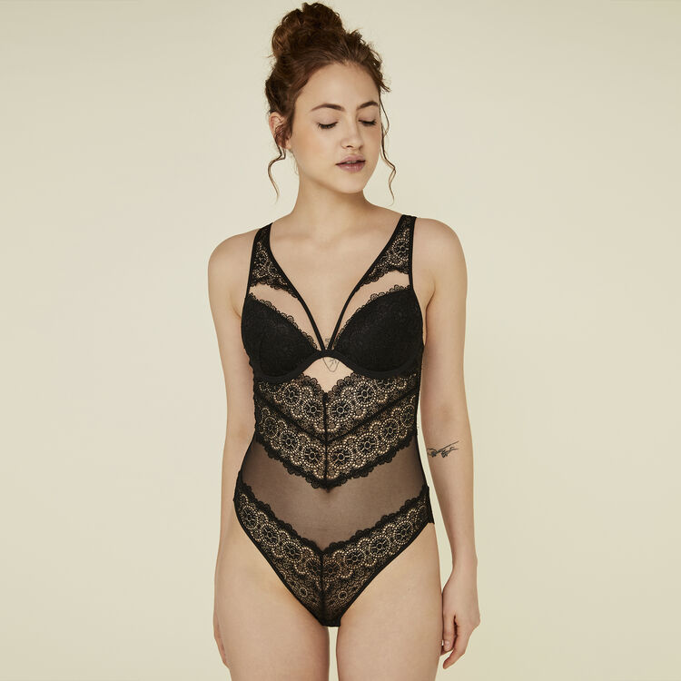 Черное боди-фуляр пуш-ап fulloniz black.