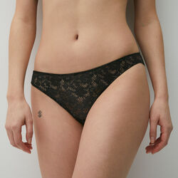 floral lace tanga briefs ;