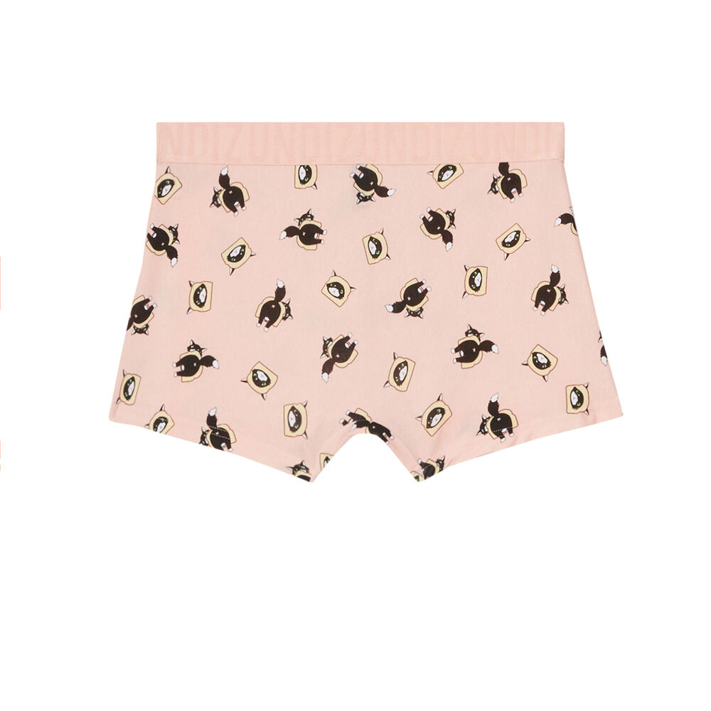 Boxers with cat print - pink pink.