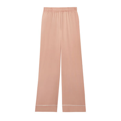 satin "self love" trousers - peach pink;