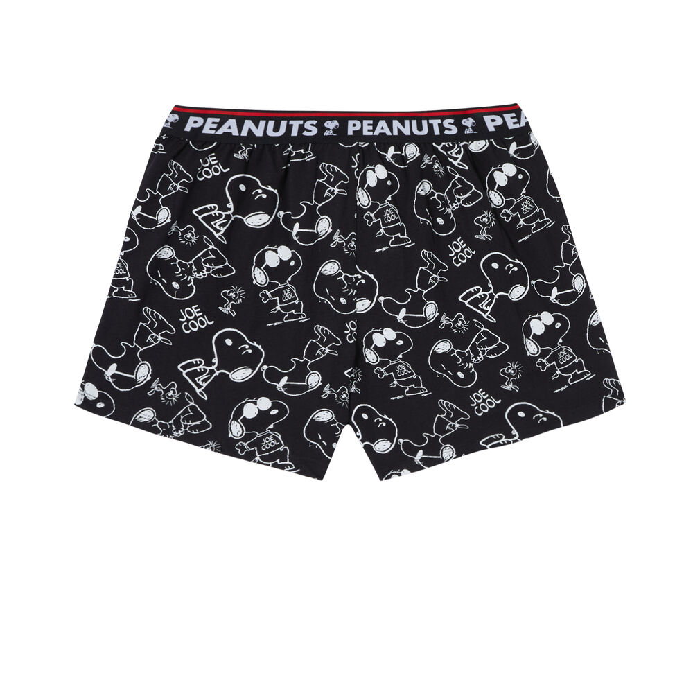 Boxers with snoopy pattern - black black.