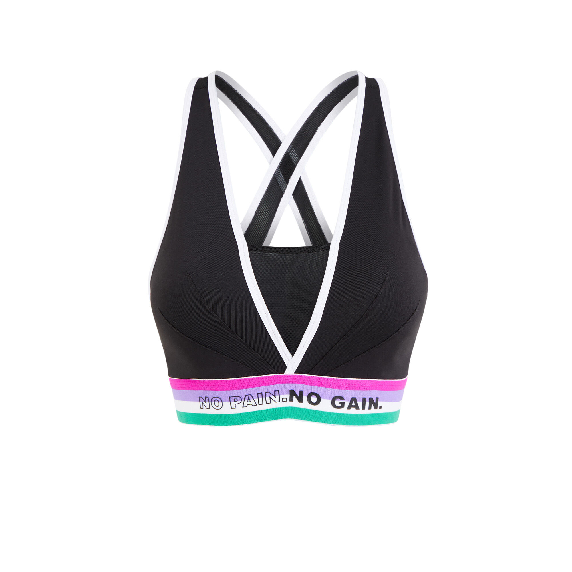 plain black sports bra