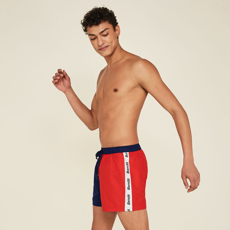 Biffranciz red swim shorts red.