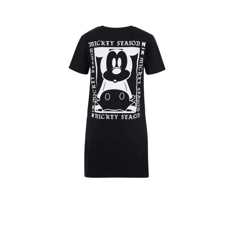 Top à manches courtes print mickey blackmickiz noir.
