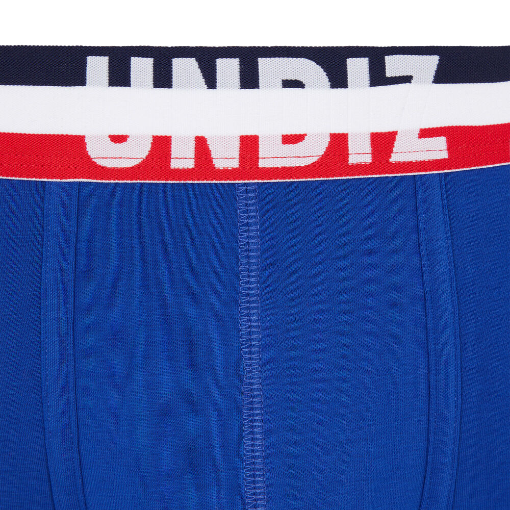 Tricolour cotton boxers - blue blue.