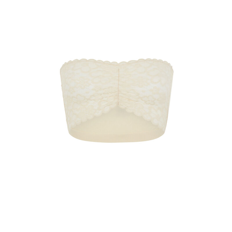 Biustonosz bandeau bez fiszbin - écru Biustonosz bandeau bez fiszbin - écru;