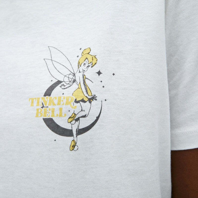 Tinker Bell print T-shirt;