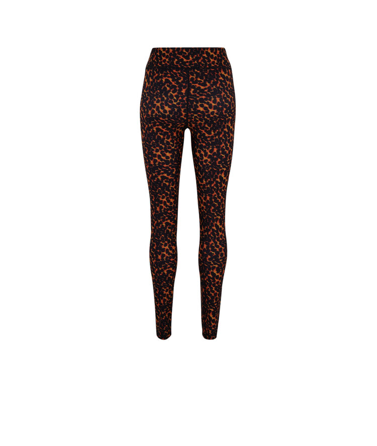 Leopard print leggings - orange orange.
