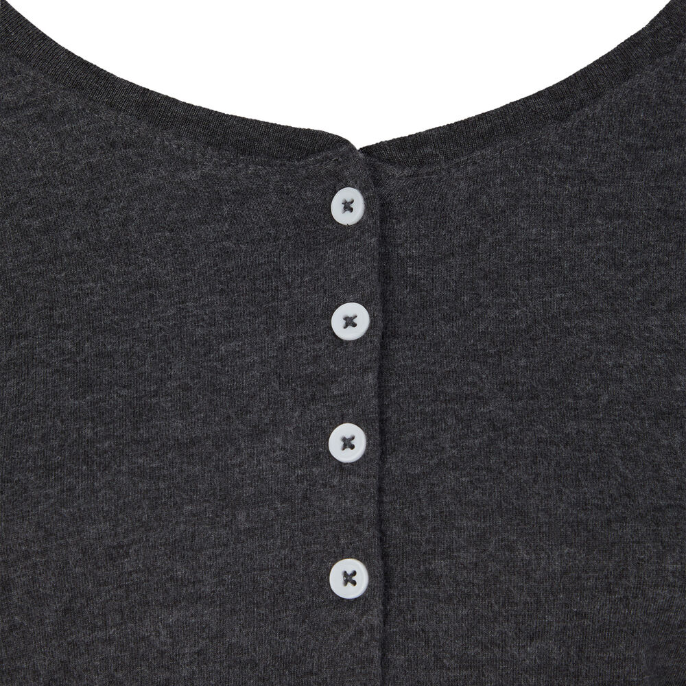 Long-sleeved plain top - grey grey.