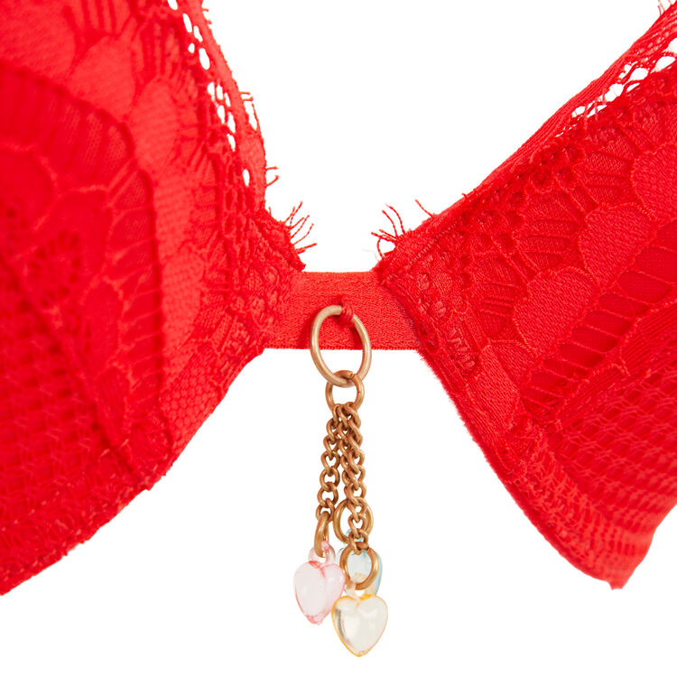Behappiz push-up bra red.