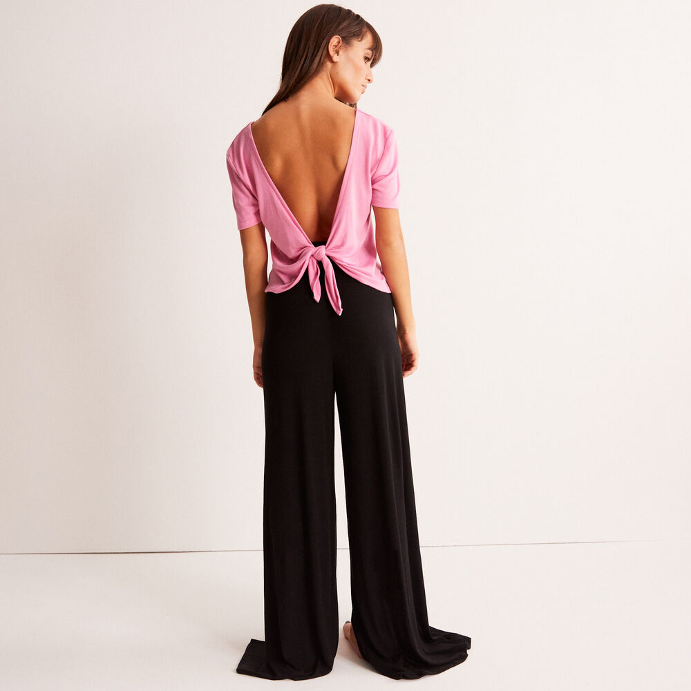 Short-sleeved top - pink pink.