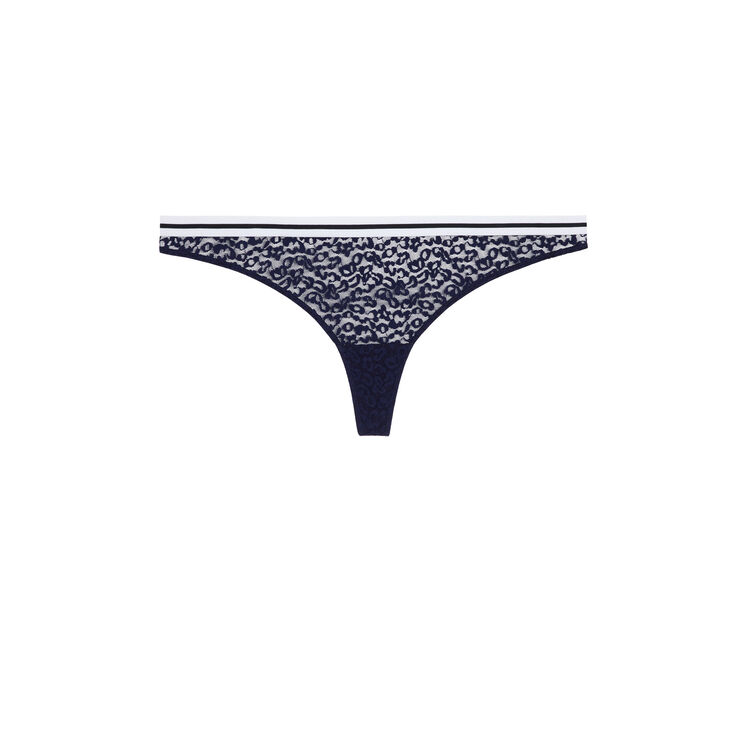 Leopiz navy blue thong blue.