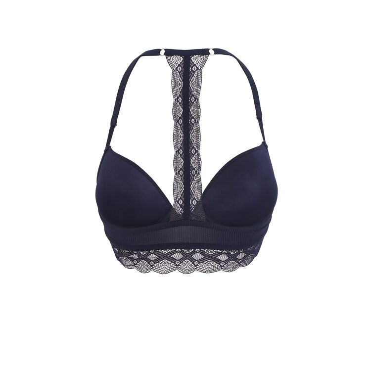Monoskiz navy blue push-up bra blue.