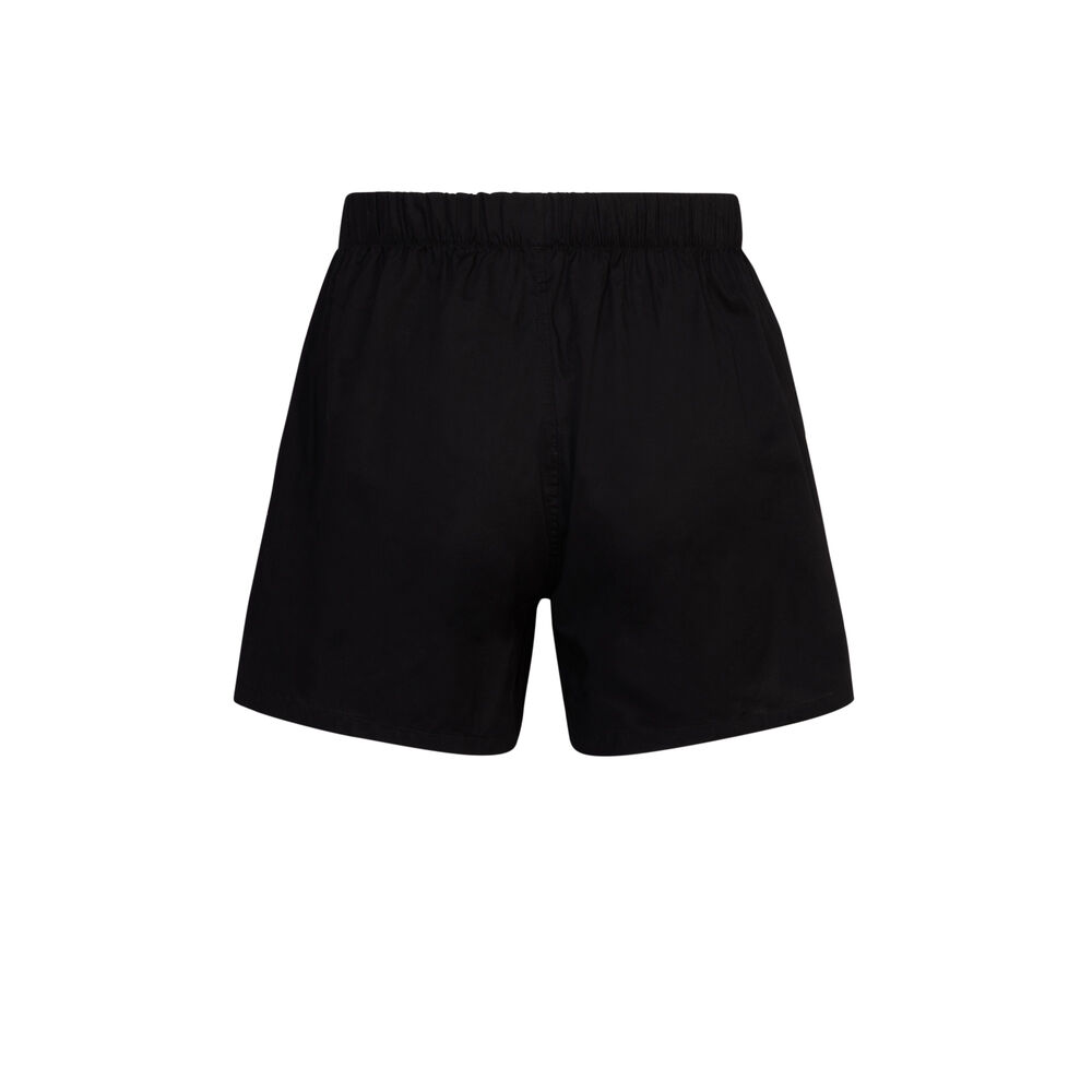 Mickey cotton boxers - black black.