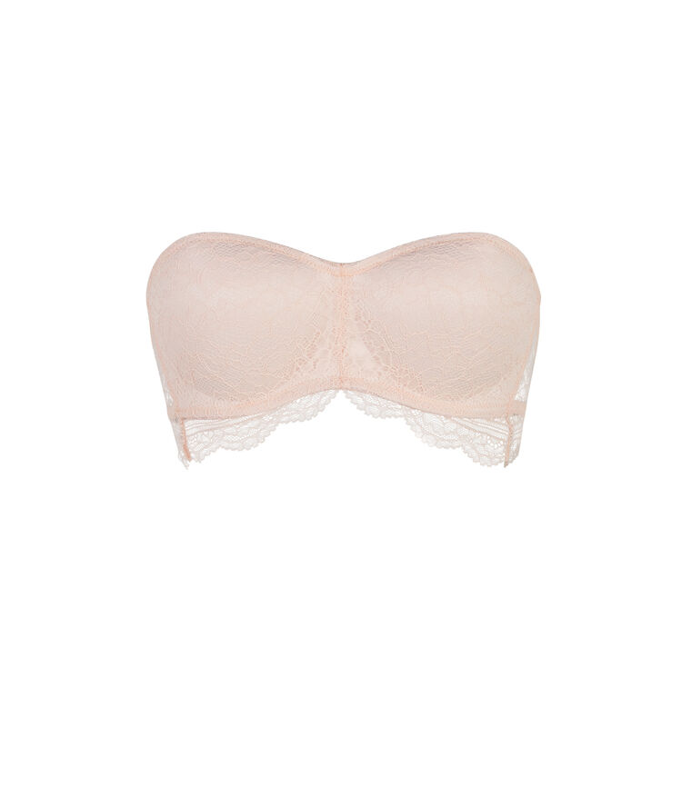 Everydayiz vanilla bandeau bra pink.