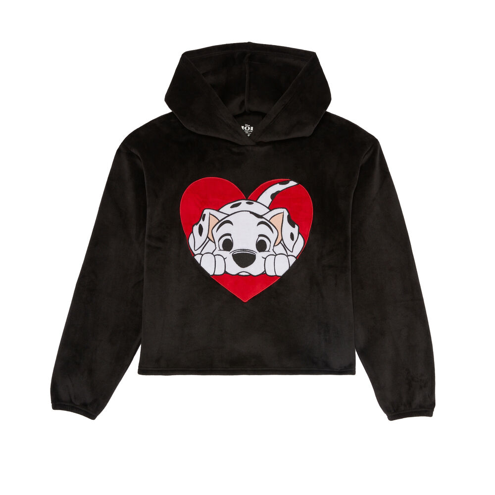 101 dalmatians fleece sweatshirt - black black.