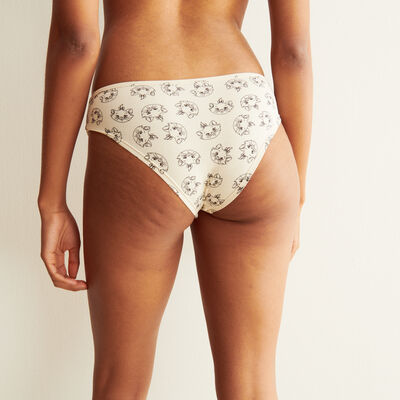 marie printed shorts - off-white;