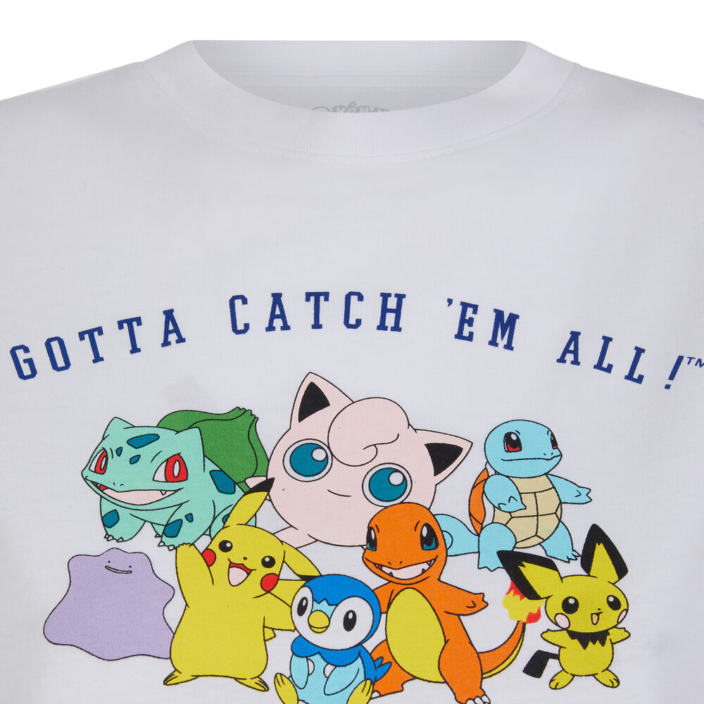 Top à imprimé pokémon - blanc blanc.
