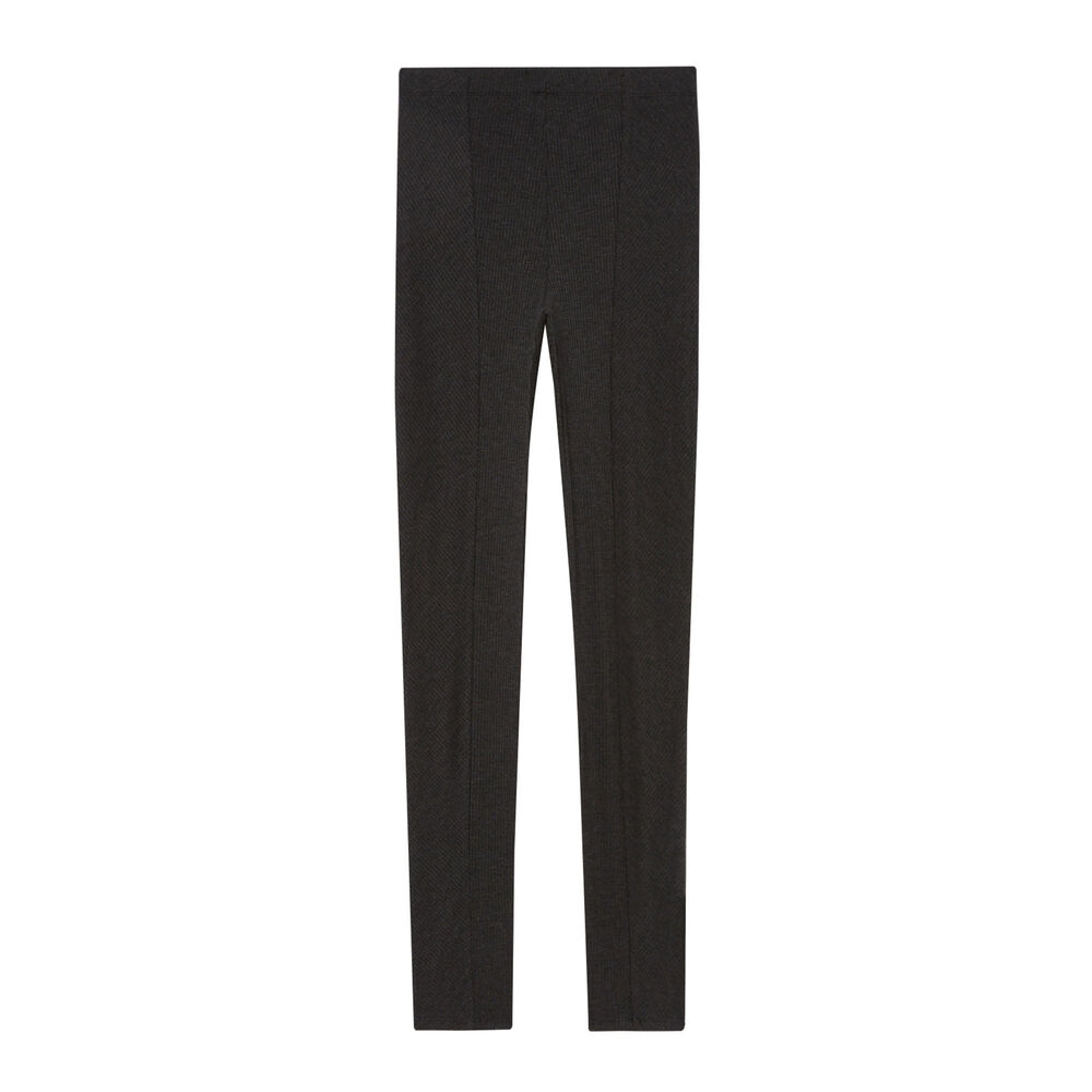 Comfy leggings with 100% love slogan - dark grey grey.