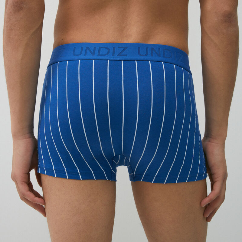 stripy cotton boxers;