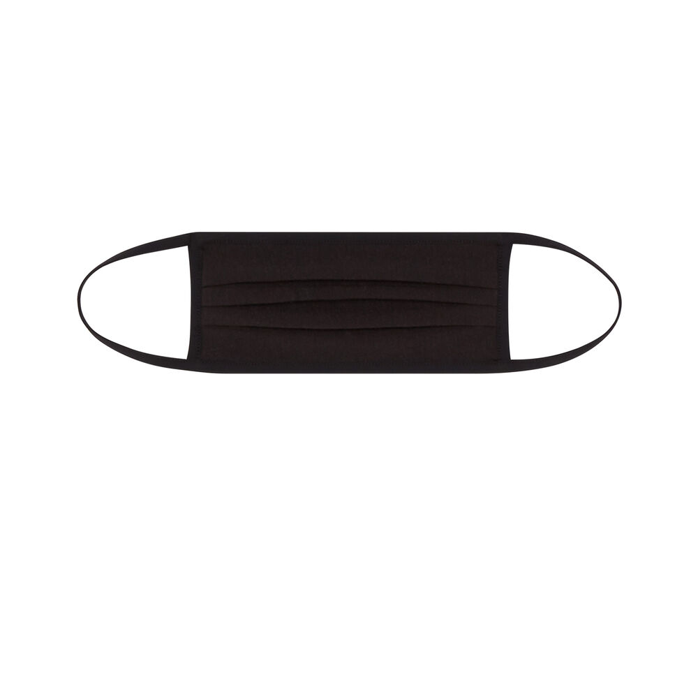 Marbled mask - black black.