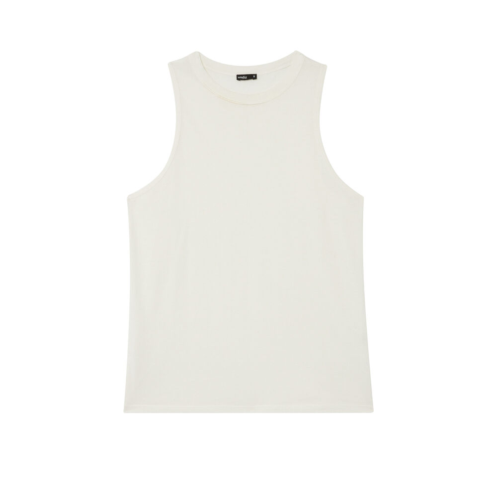 Unisex jersey vest - beige beige.