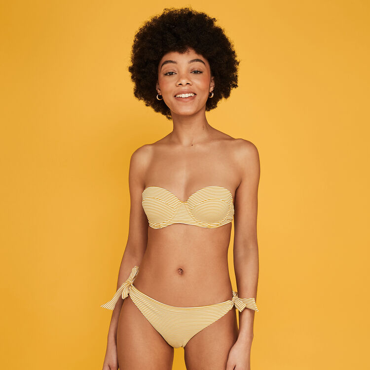Senfgelbes balconette-top islarayiz yellow.