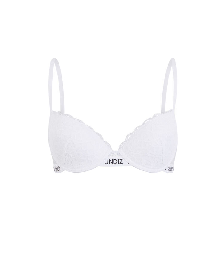 Secretiz laciz padded lace bra white.