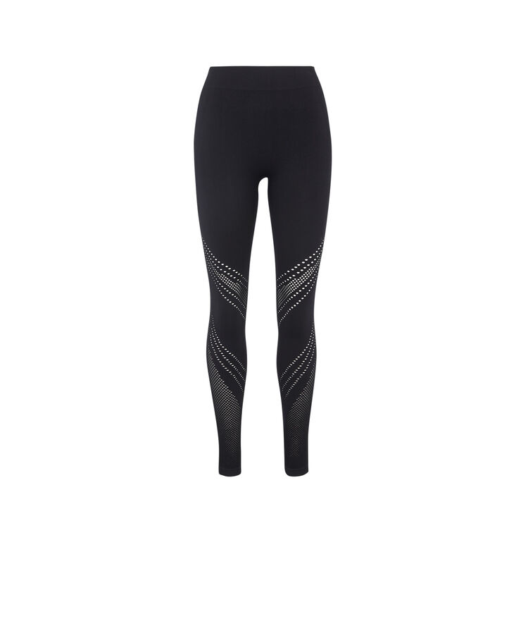 Herosportiz plain seamless sports leggings black.