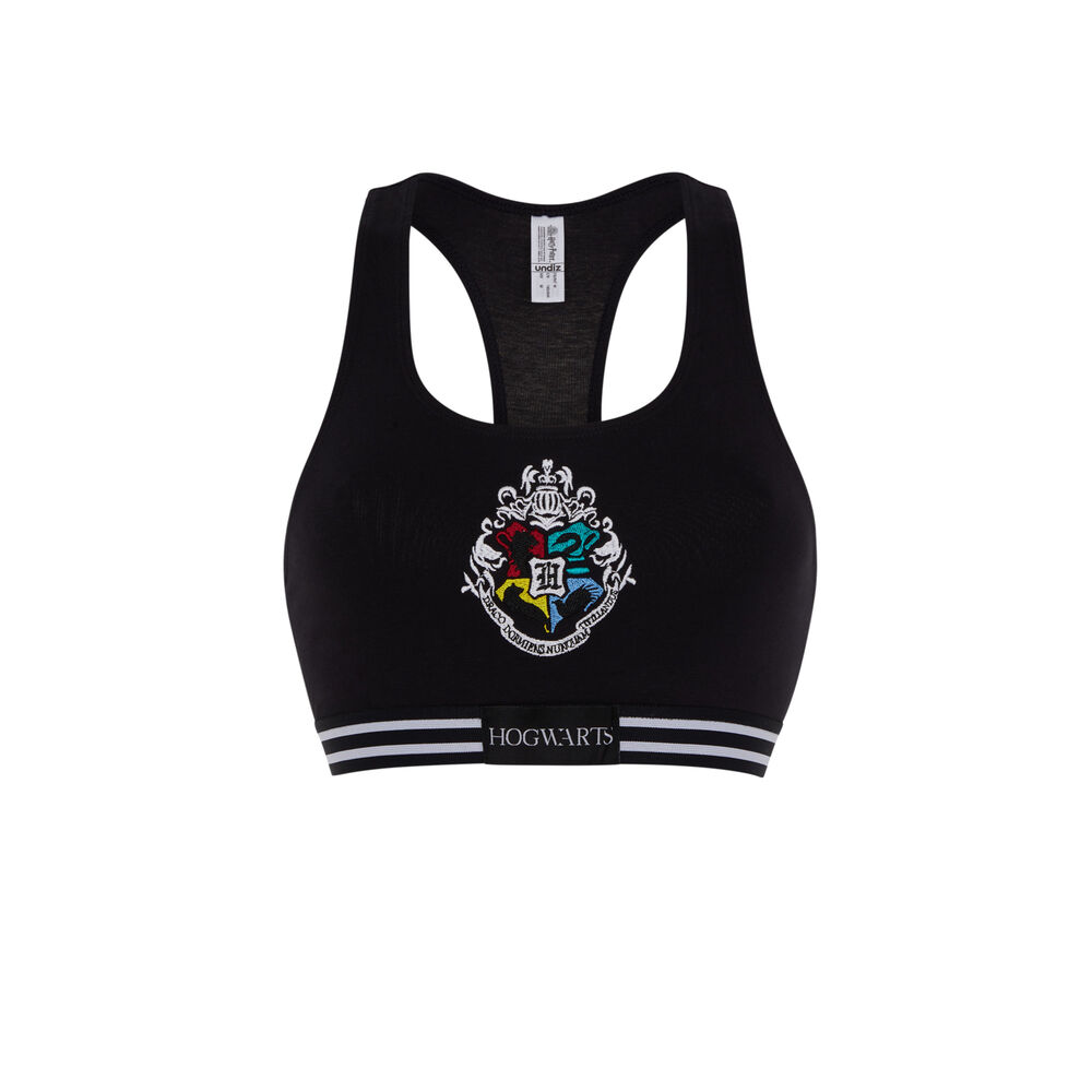 Harry potter house bralette - black black.