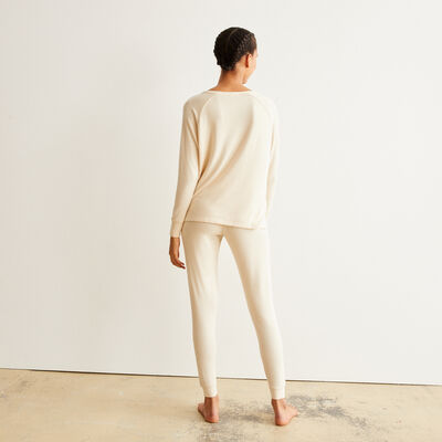 long-sleeved top - off-white ;