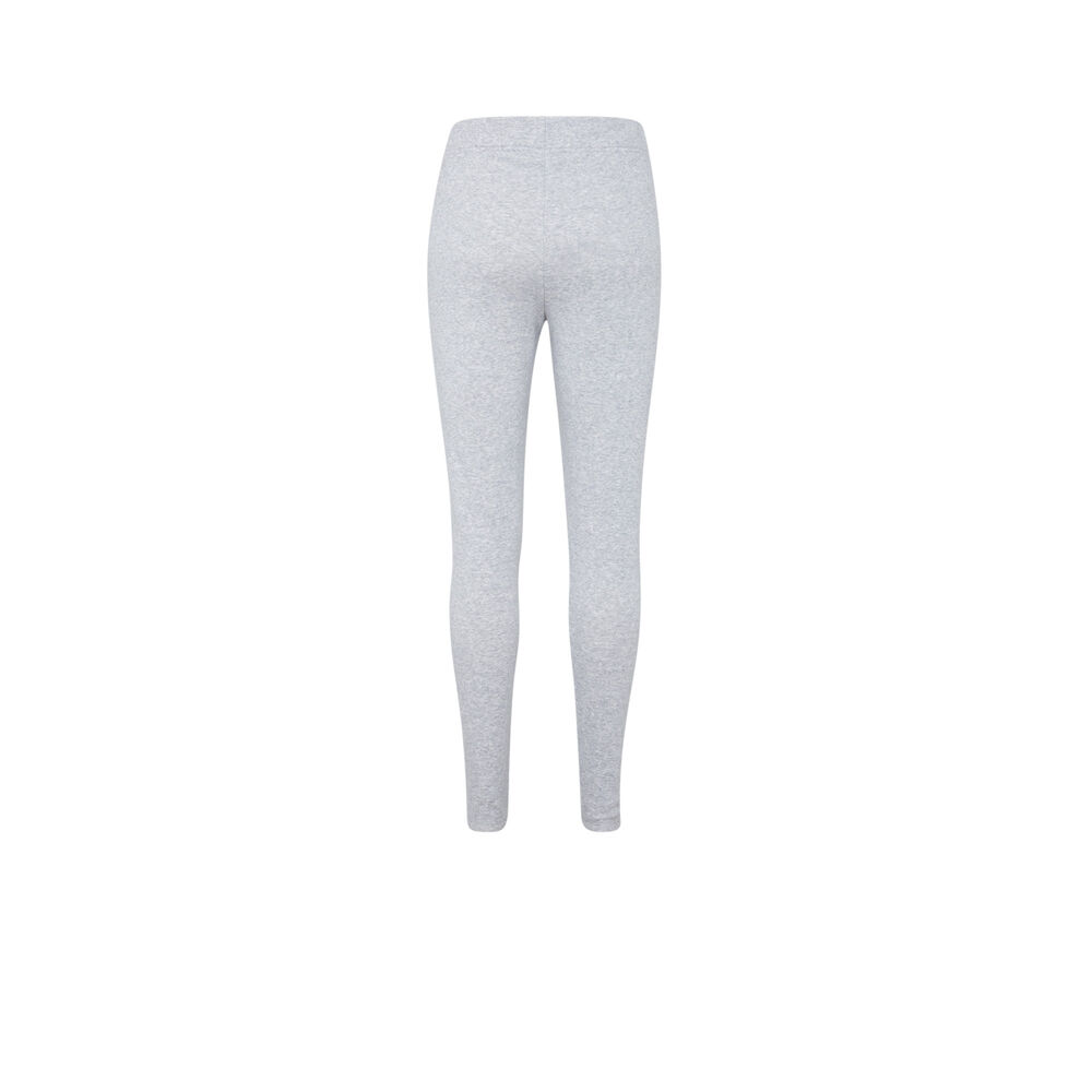 Fleece leggings - marled grey grey.