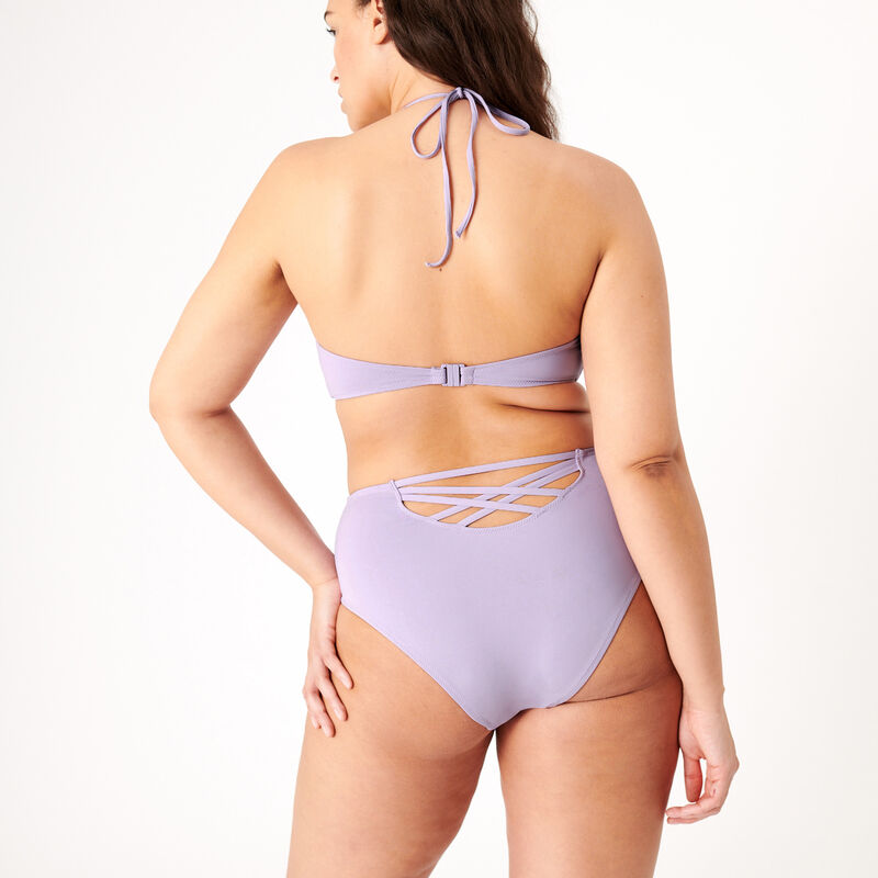 high-rise bikini bottoms - lavender;